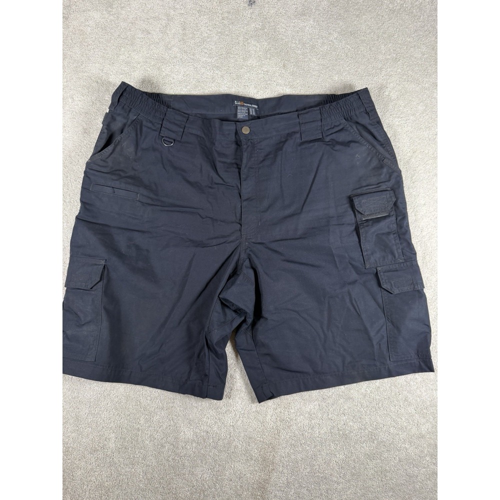 5.11 Tactical Series Mens Cargo Shorts US 44 Navy Blue Polyester Ripstop Utility